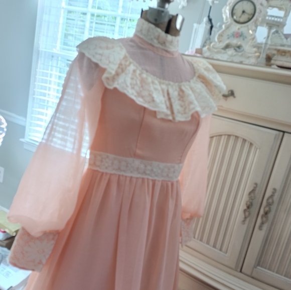 AMAZING VINTAGE GUNNE STYLED MAXIE DRESS! STUNNING! - Picture 4 of 13